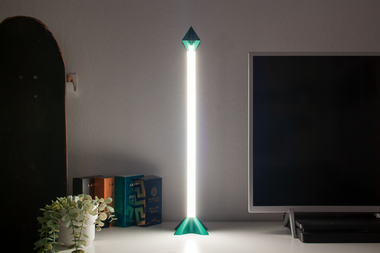 MATRIX LED Tischlampe | Exklusive 3D Gedruckte Designlampe mit RGB Lichteffekten | Pla Matt Line