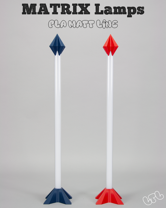 MATRIX LED Tischlampe | Exklusive 3D Gedruckte Designlampe mit RGB Lichteffekten | Pla Matt Line