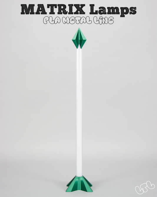 MATRIX WLED Tischlampe | Exklusive 3D Gedruckte Designlampe | PLA Metal