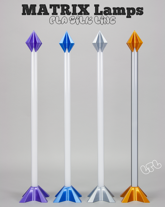 MATRIX WLED Tischlampe | Exklusive 3D Gedruckte Designlampe | PLA Silk